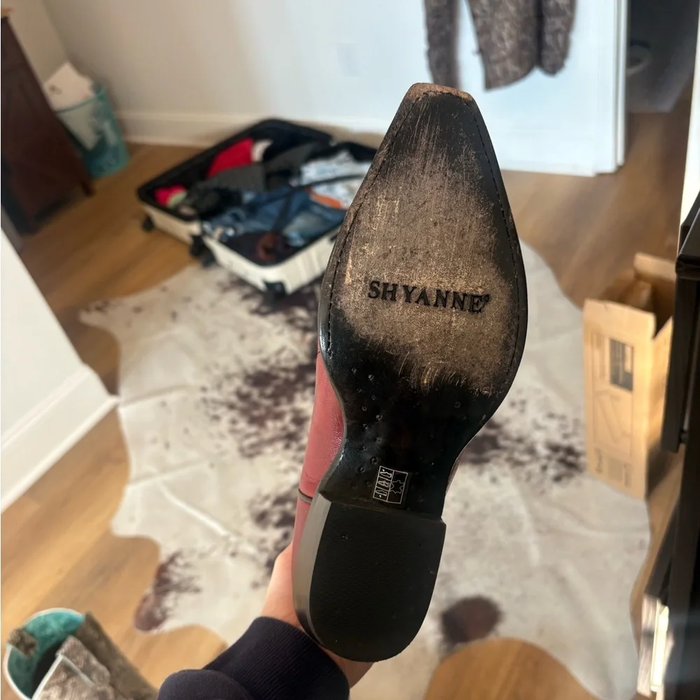 Shyanne Red Leather Lucille Boots - Picture 5 of 5